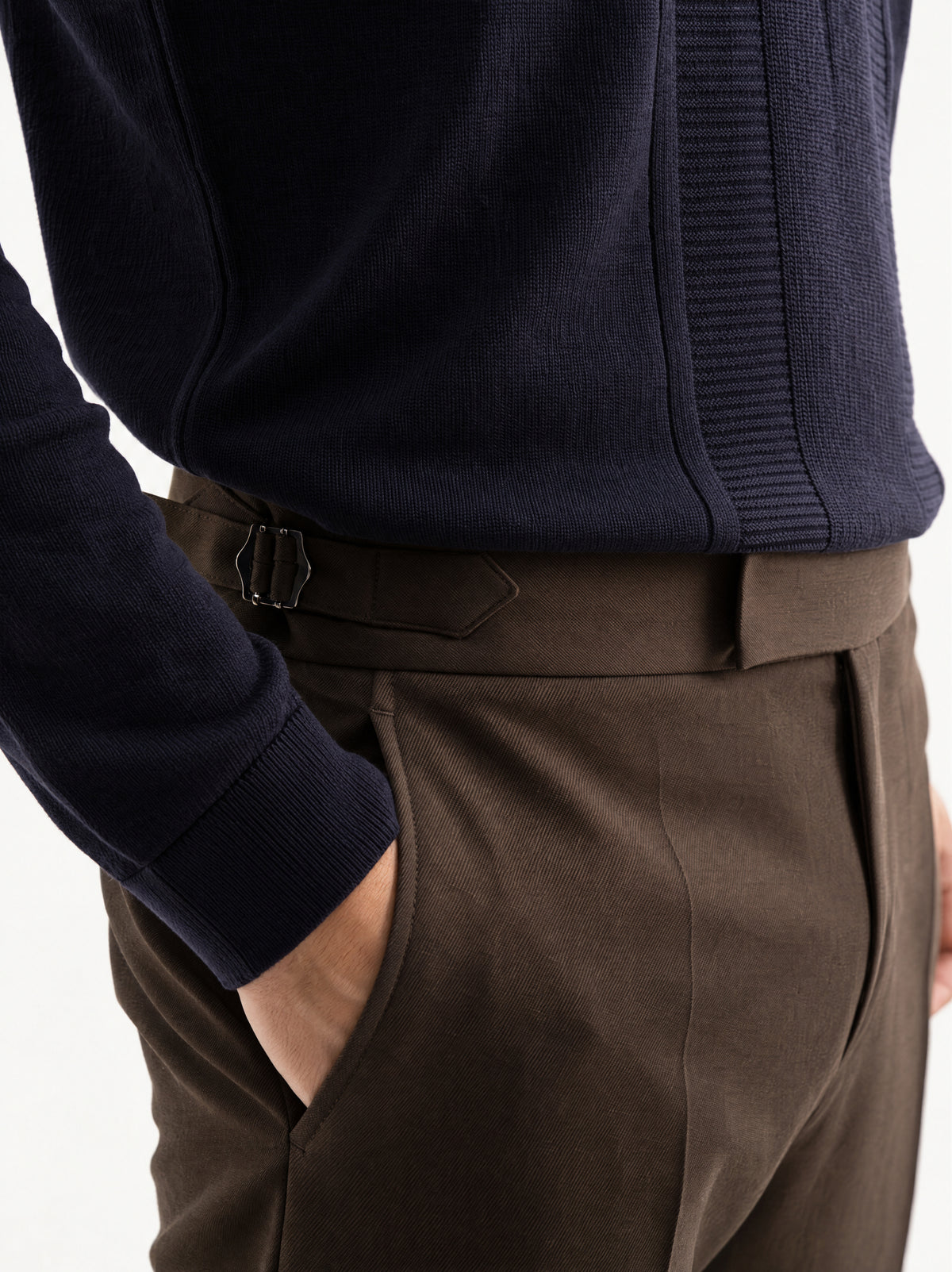 Lacivert Panel Polo Triko: etek ucu