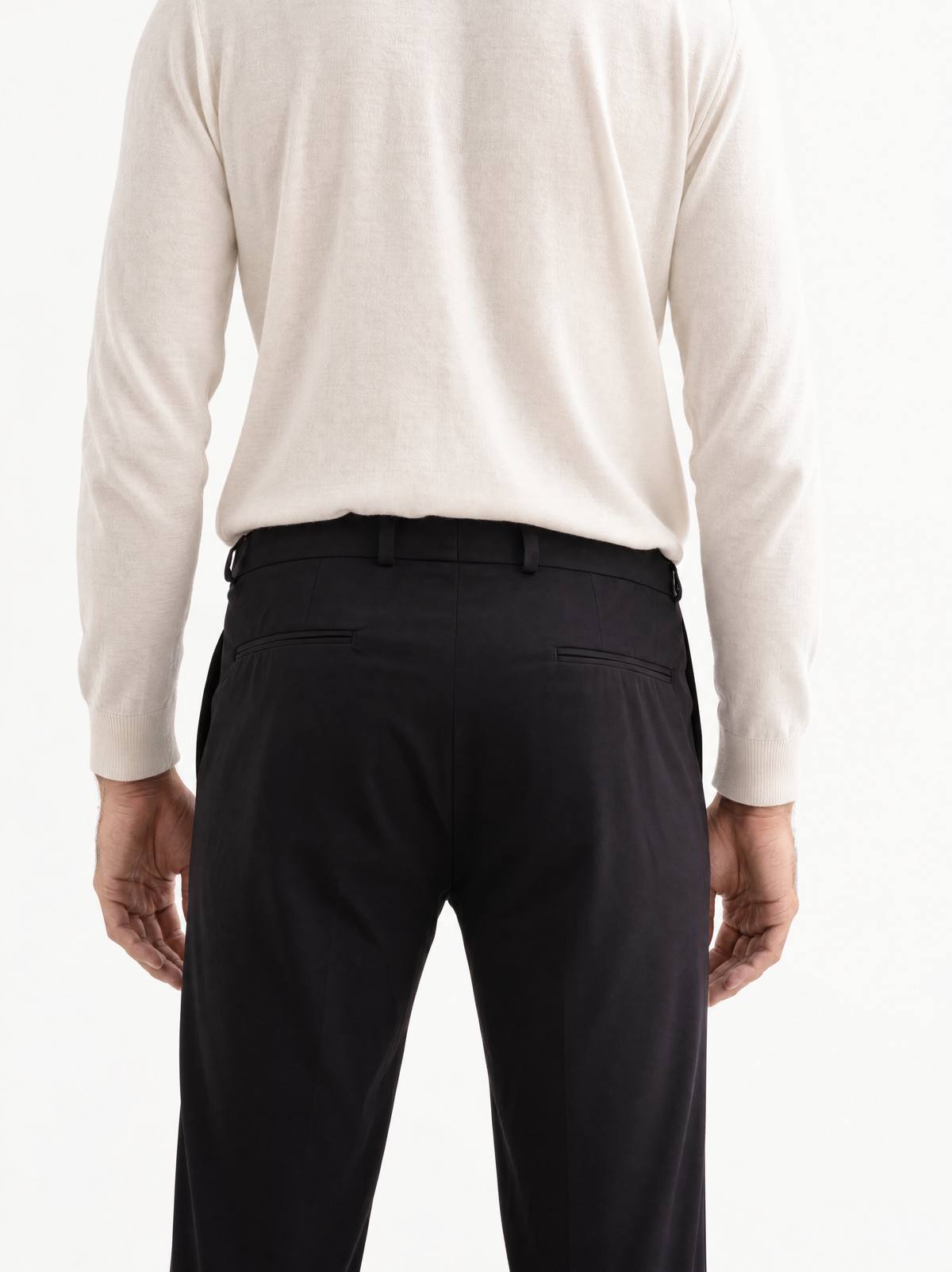Lacivert Tailored Jogger, arkadan görünüm